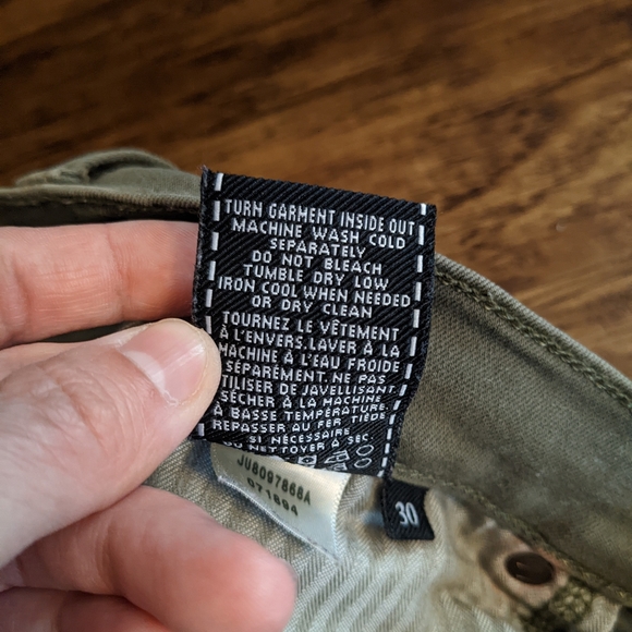 7 for all mankind Light Green Jeans Women's Size 30 - Picture 6 of 8